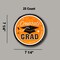 25 Count Orange Congrats Grad Paper Dessert Plates Graduation Party Disposable Plates
